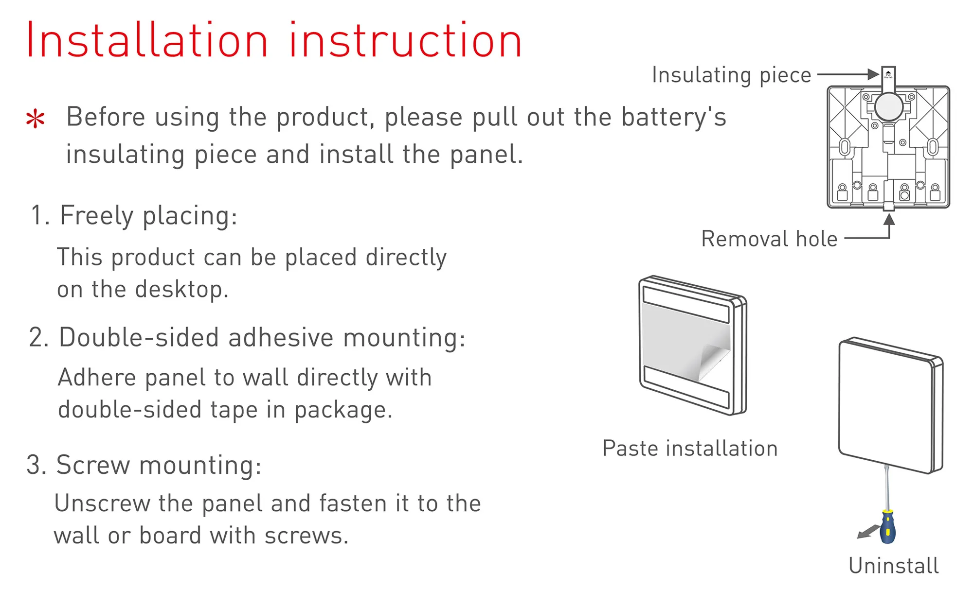 Ltech Wireless smart push switch 4 chanel , 3Vdc battery integrated, RF 2.4GHz protocol, Programmable keys, Swich Dimming Functions, Easy installation and elegant look, IP20. PS-RF04B  LTECH Push Switch Panel